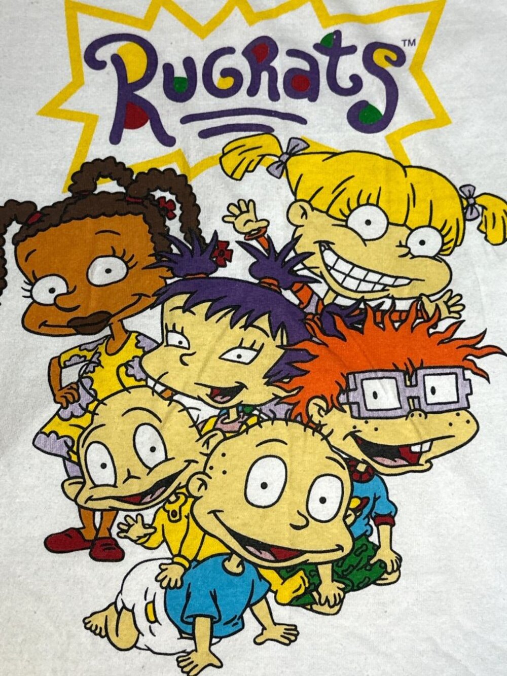 Nickelodeon Rugrats Graphic Print TShirt Juniors XL Tee Angelica Tommy Susie - Picture 2 of 8
